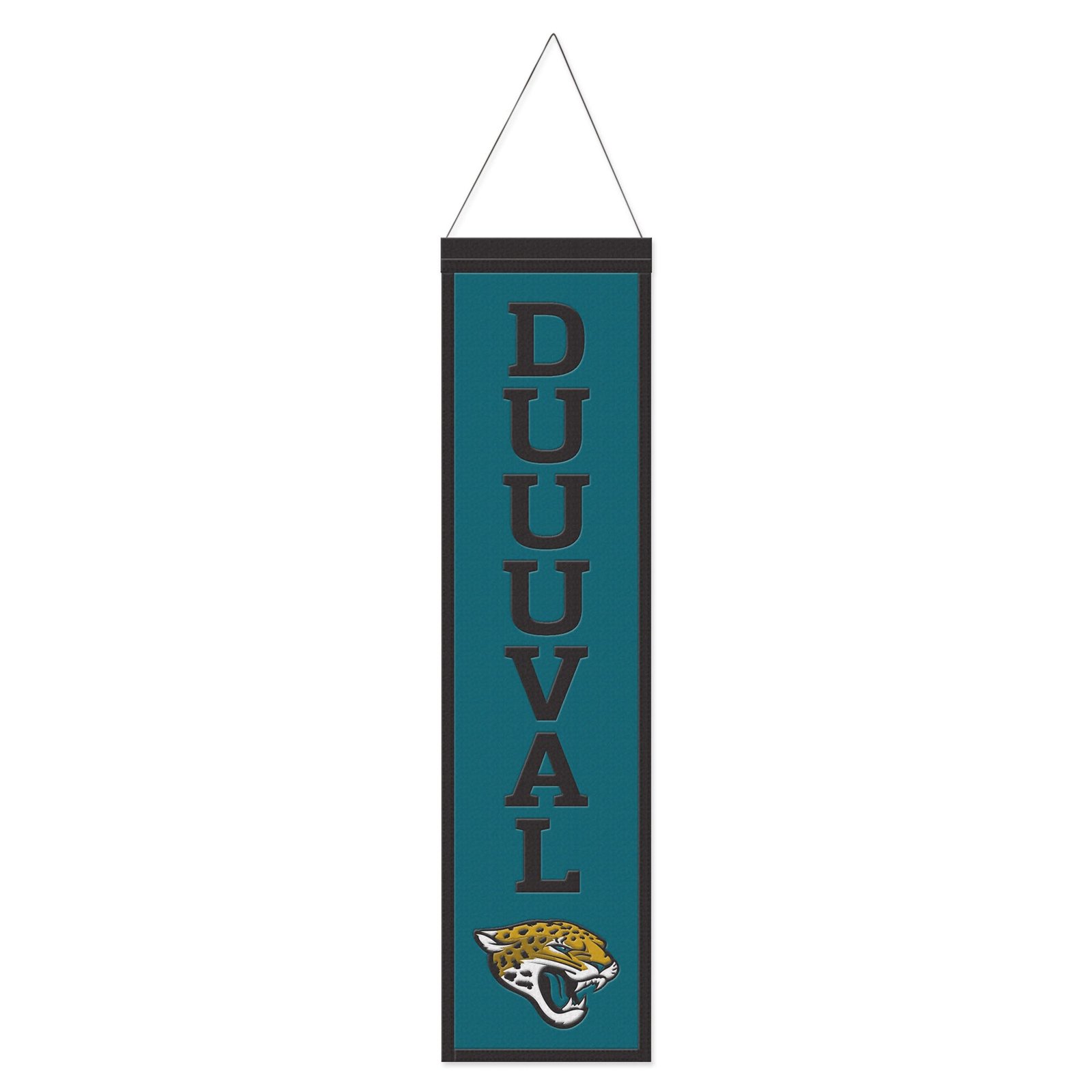 WinCraft Jacksonville Jaguars 8″ x 32″ Slogan Wool Banner