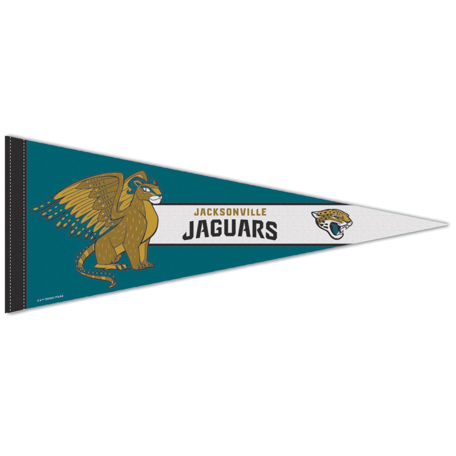 WinCraft Jacksonville Jaguars Disney x NFL Pepita 12″ x 30″ Premium Pennant