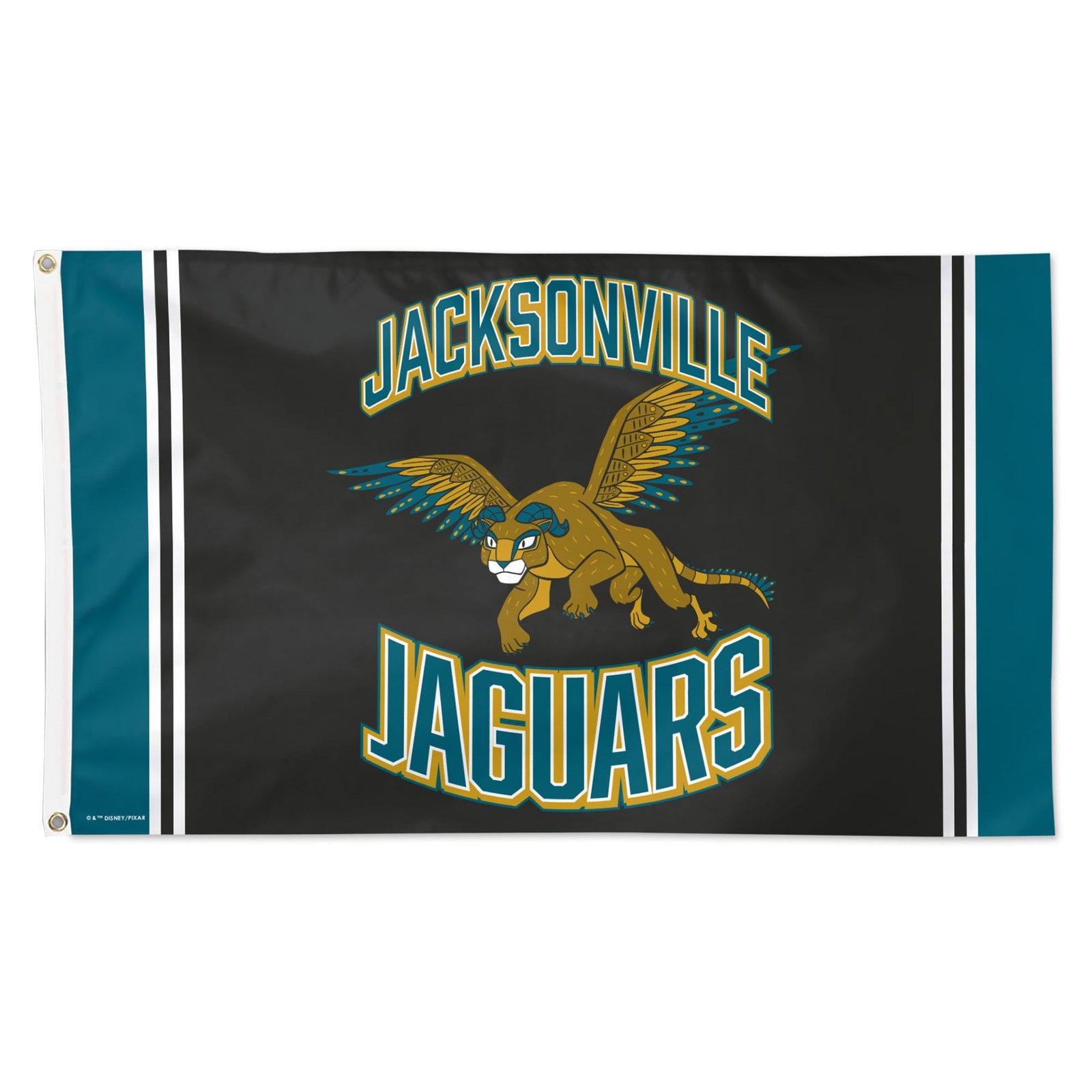 WinCraft Jacksonville Jaguars Disney x NFL Pepita 3′ x 5′ Single-Sided Deluxe Flag