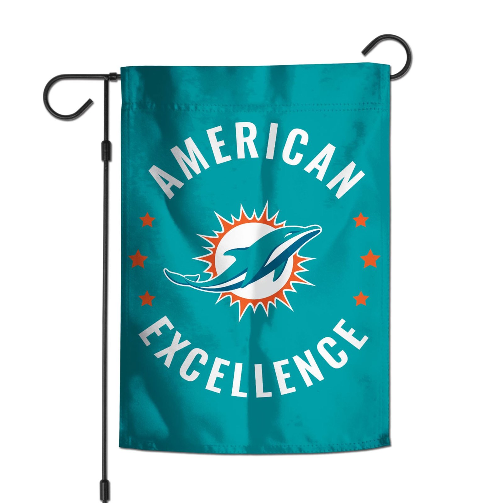 WinCraft Miami Dolphins 12″ x 18″ Double-Sided America 250 Garden Flag