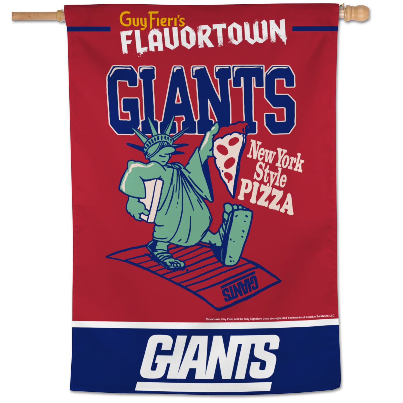 WinCraft New York Giants NFL x Guy Fieri’s Flavortown 28″ x 40″ One-Sided Vertical Banner