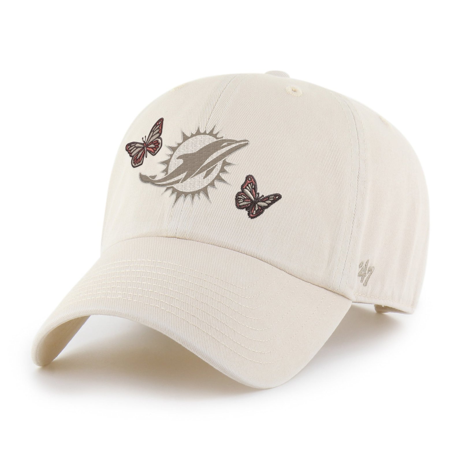 Women’s ’47 Natural Miami Dolphins Icon Clean Up Adjustable Hat