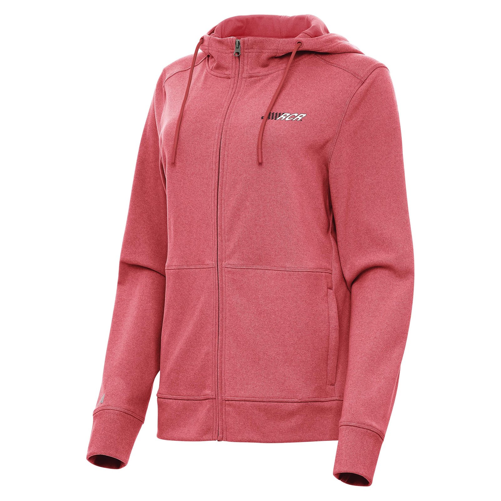 Women’s Antigua Heather Red Richard Childress Racing Seeker Full-Zip Hoodie Jacket