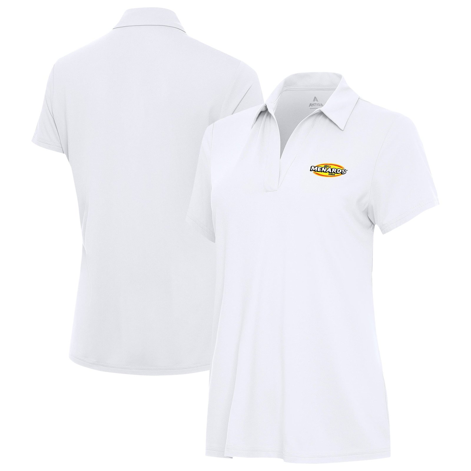 Women’s Antigua White ARCA Menards Series Era Polo