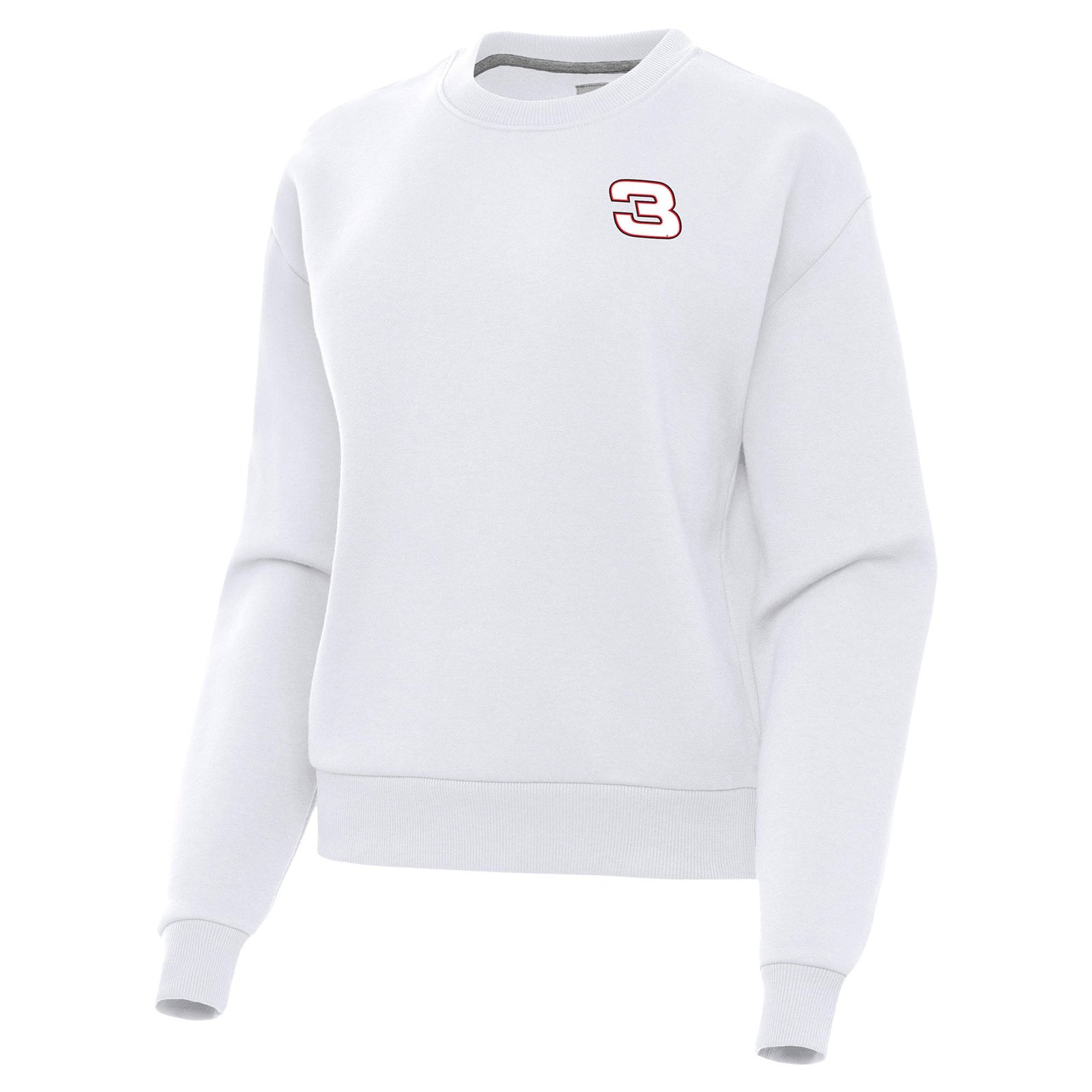 Women’s Antigua White Richard Childress Racing Victory Pullover Sweatshirt