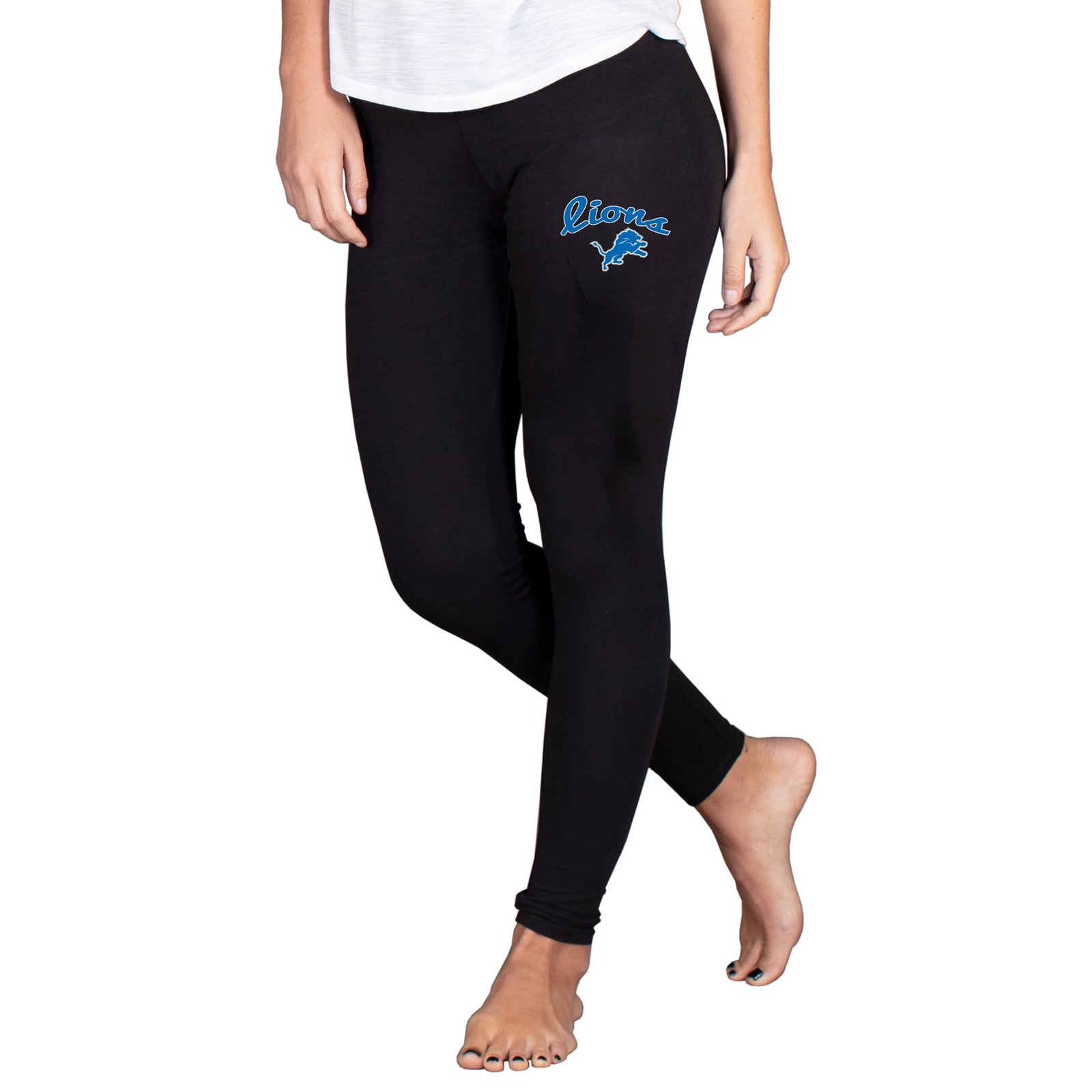 Women’s Concepts Sport Black Detroit Lions Lightweight Fraction Lounge Leggings