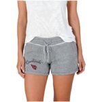 Women’s Concepts Sport Gray Arizona Cardinals Mainstream Terry Shorts