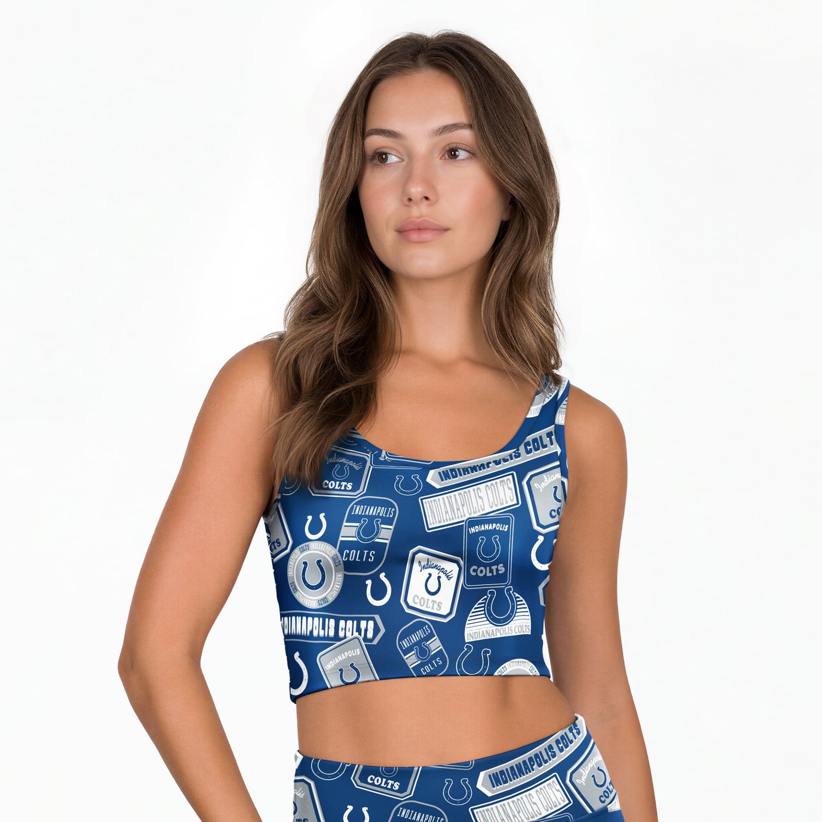 Women’s Concepts Sport Royal Indianapolis Colts Grady Allover Print Bralette