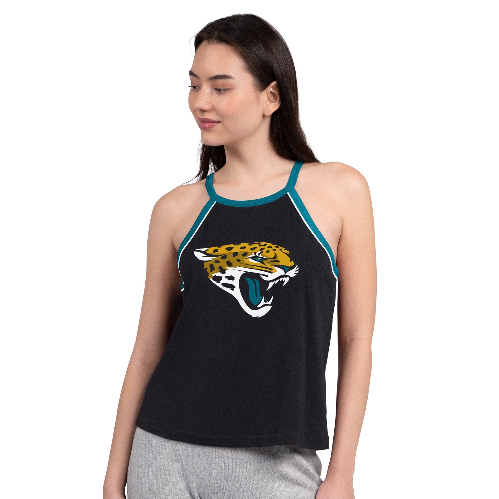 Women’s G-III 4Her by Carl Banks Black Jacksonville Jaguars Redemption Win Slub Tank Top