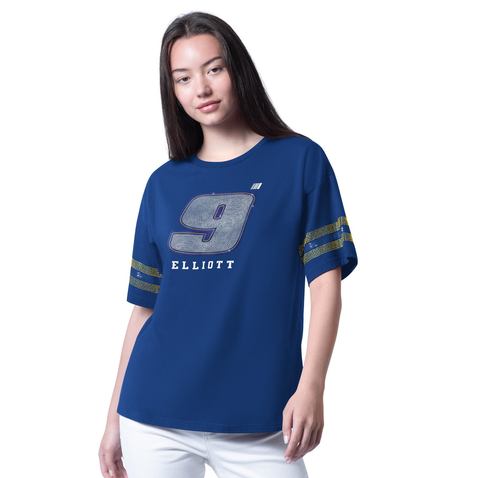 Women’s G-III 4Her by Carl Banks Royal Chase Elliott Fan Catch T-Shirt
