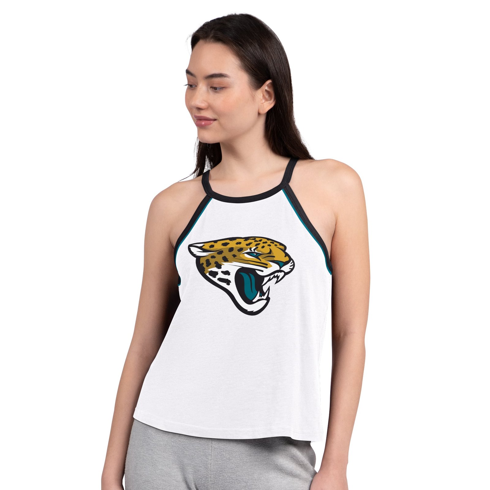 Women’s G-III 4Her by Carl Banks White Jacksonville Jaguars Redemption Win Slub Tank Top