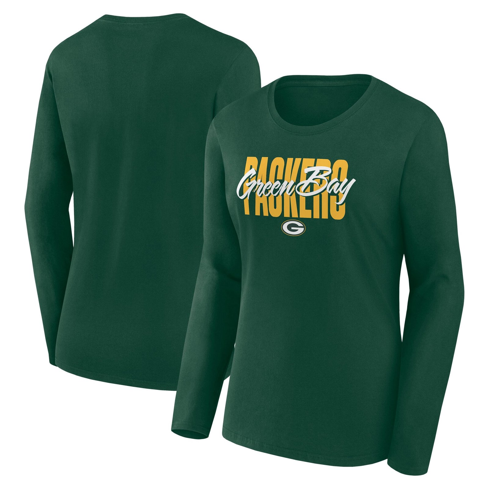 Women’s Logo Athletic Green Green Bay Packers Grip Long Sleeve T-Shirt
