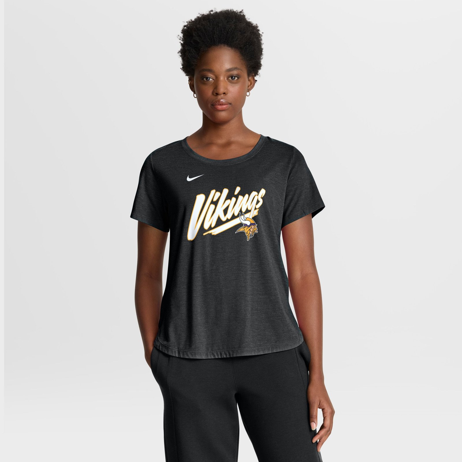 Women’s Nike Black Minnesota Vikings Primetime Tri-Blend T-Shirt