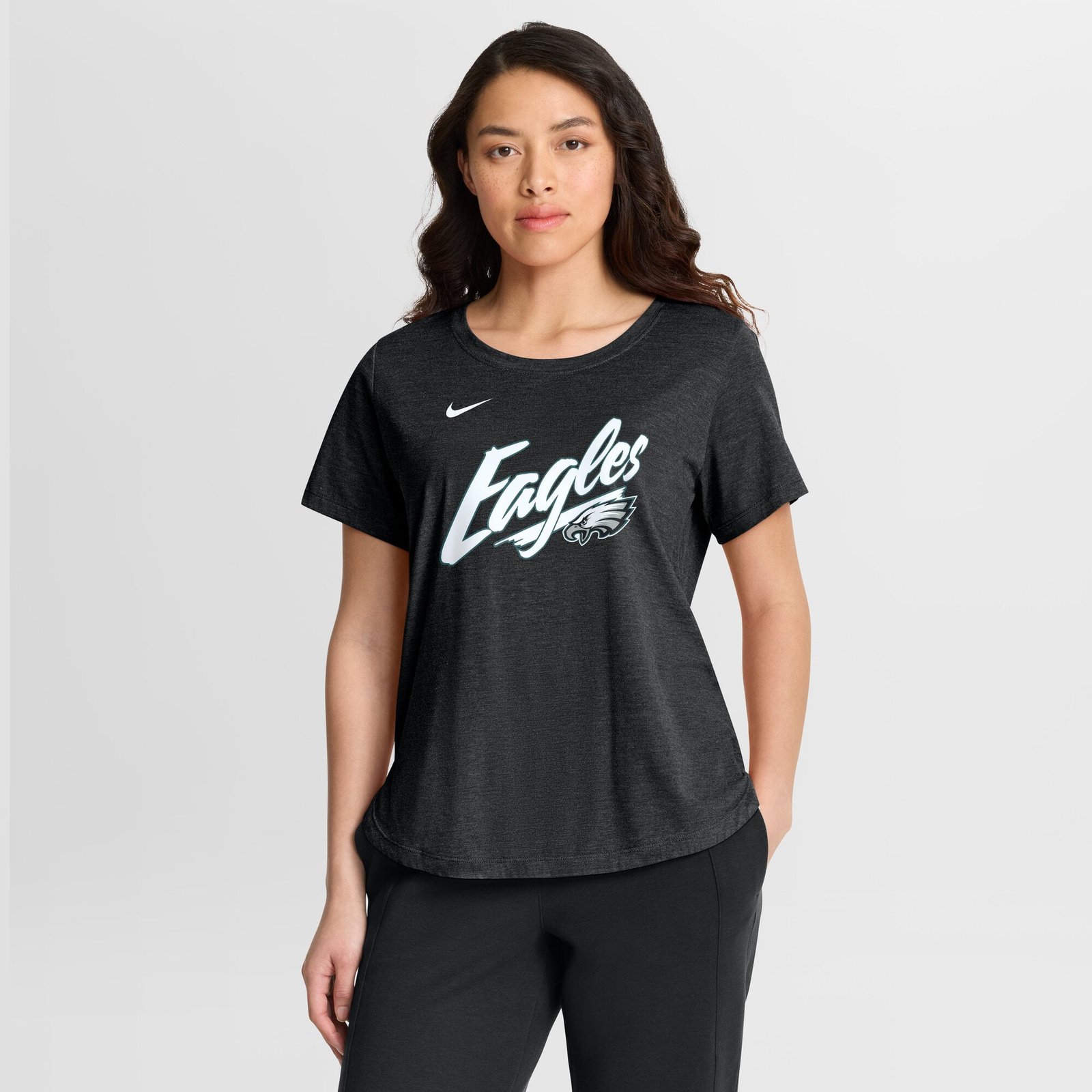 Women’s Nike Black Philadelphia Eagles Primetime Tri-Blend T-Shirt