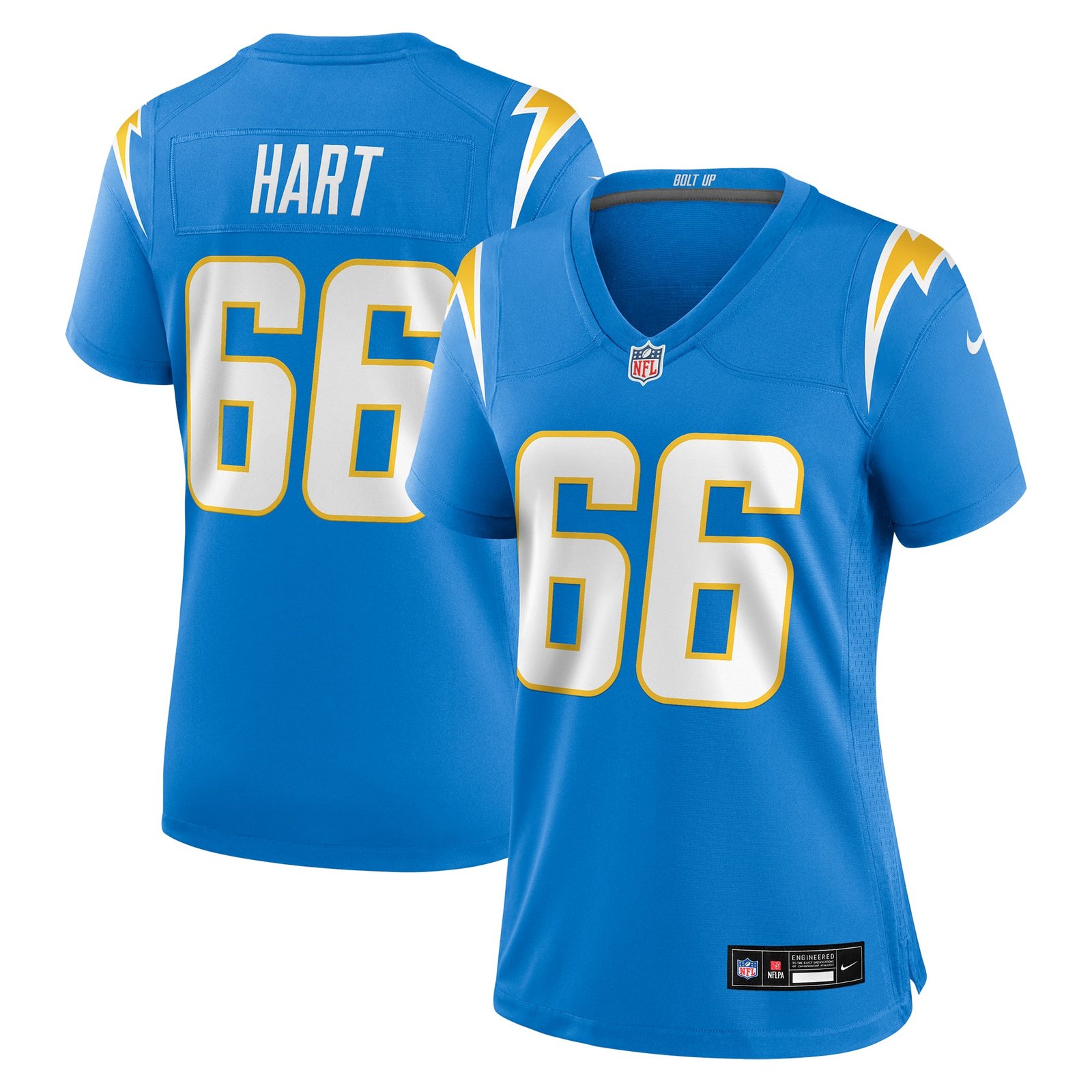Women’s Nike Bobby Hart Powder Blue Los Angeles Chargers Team Game Jersey