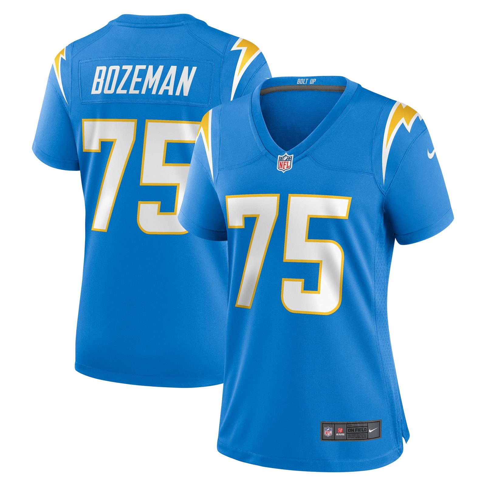Women’s Nike Bradley Bozeman Powder Blue Los Angeles Chargers Game Jersey