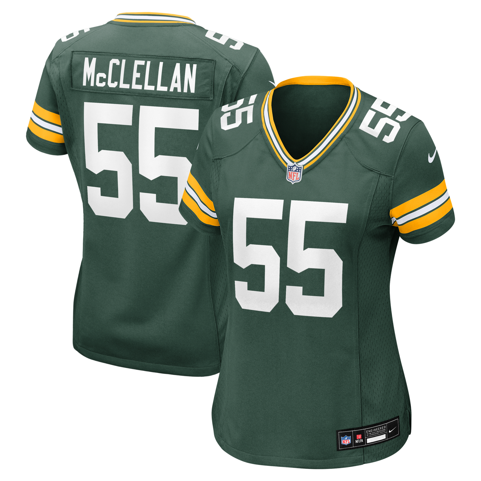 Women’s Nike Chris McClellan Green Green Bay Packers Team Game Jersey