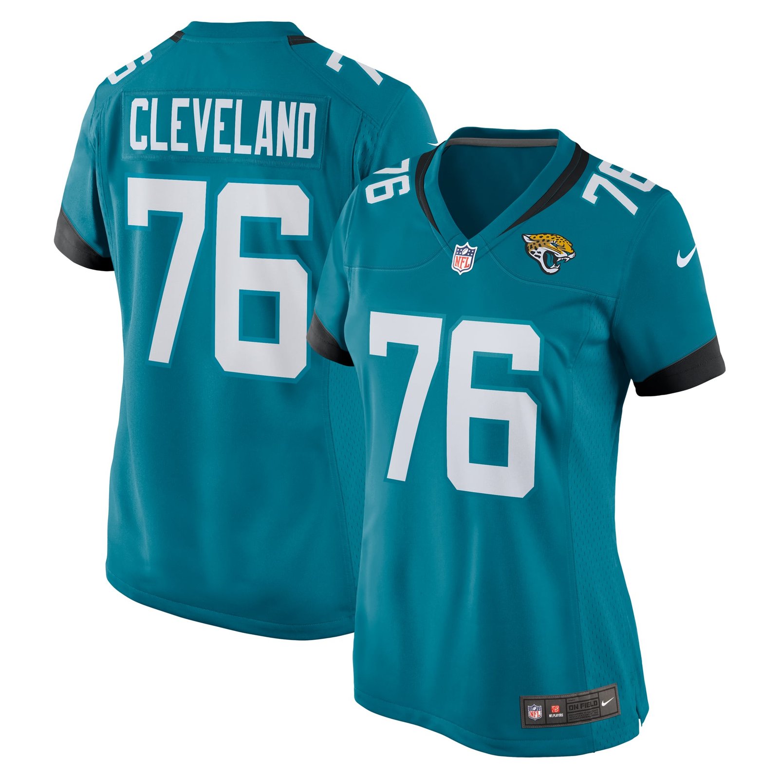 Women’s Nike Ezra Cleveland Teal Jacksonville Jaguars Game Jersey