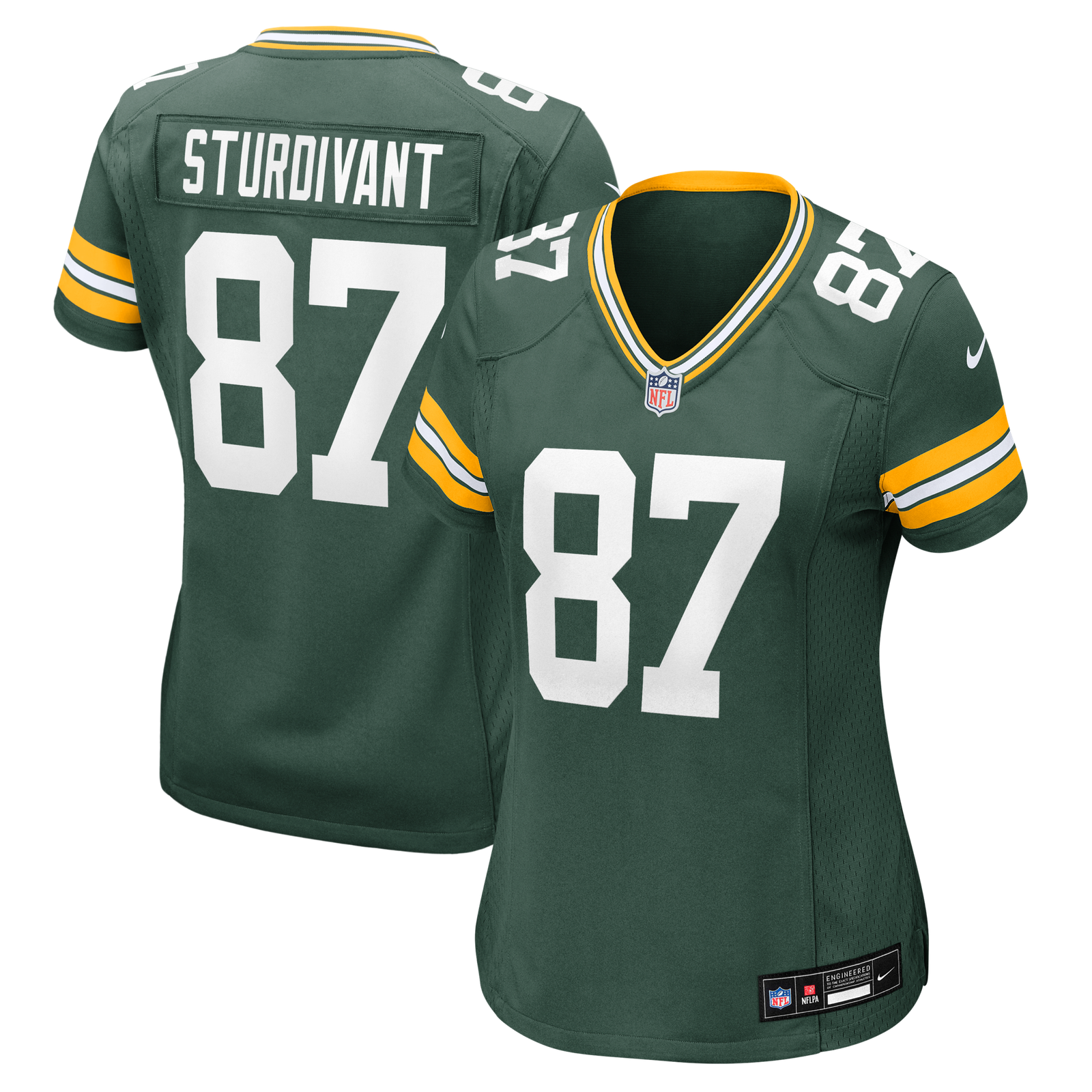 Women’s Nike J. Michael Sturdivant Green Green Bay Packers Team Game Jersey