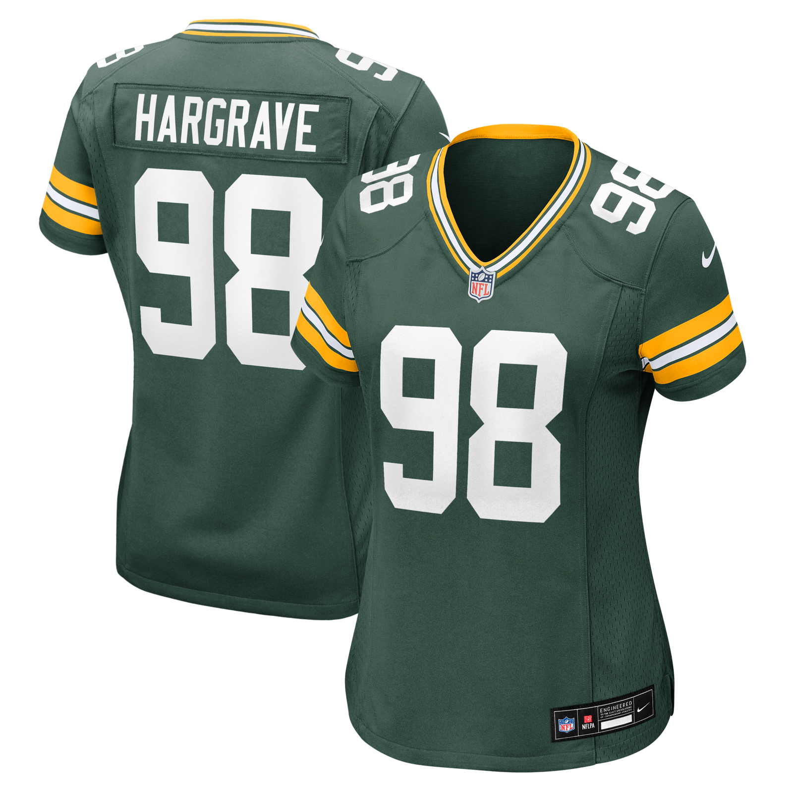 Women’s Nike Javon Hargrave Green Green Bay Packers Team Game Jersey