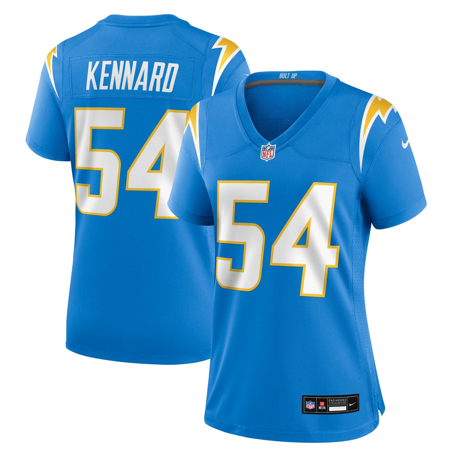 Women’s Nike Kyle Kennard Powder Blue Los Angeles Chargers Team Game Jersey