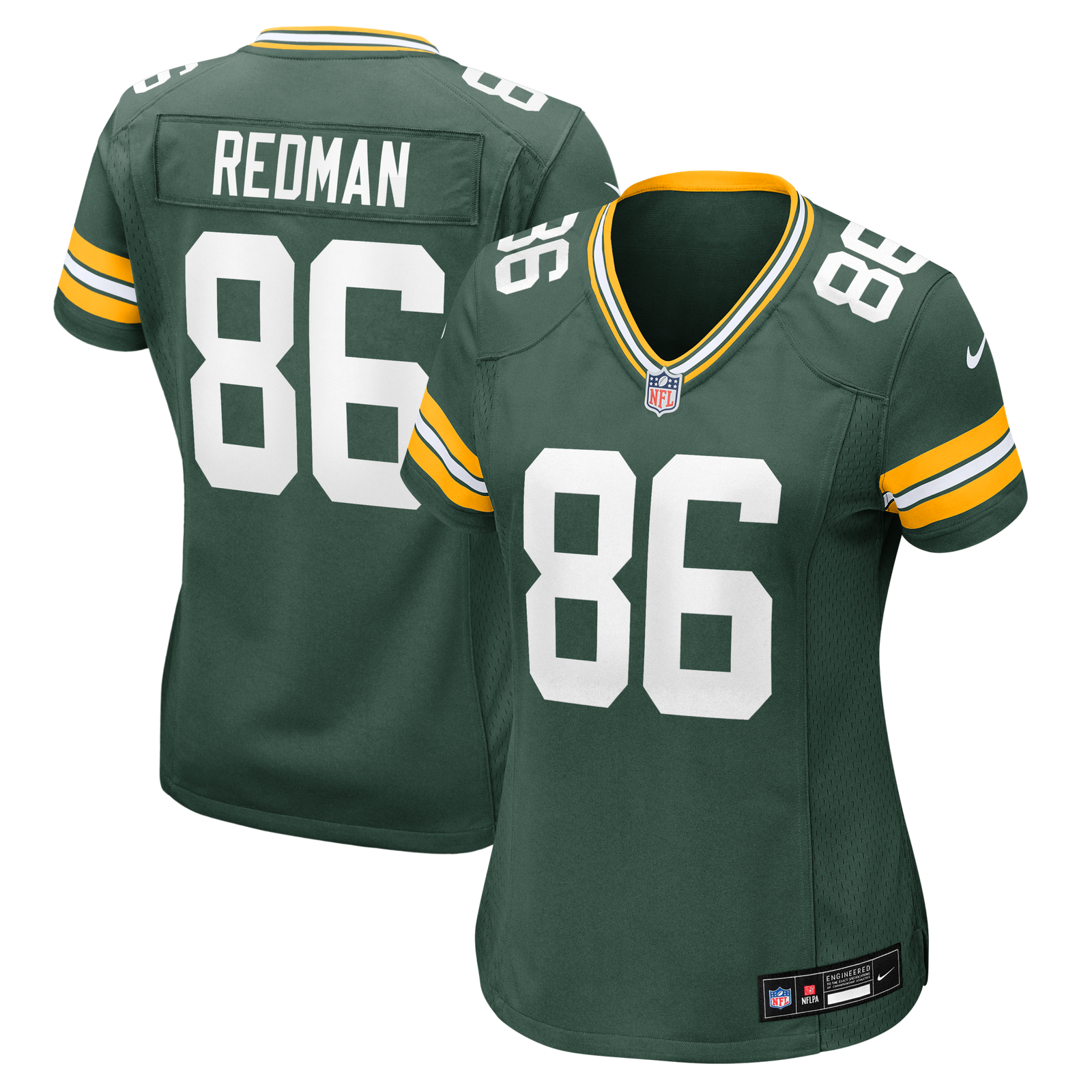Women’s Nike Mark Redman Green Green Bay Packers Team Game Jersey