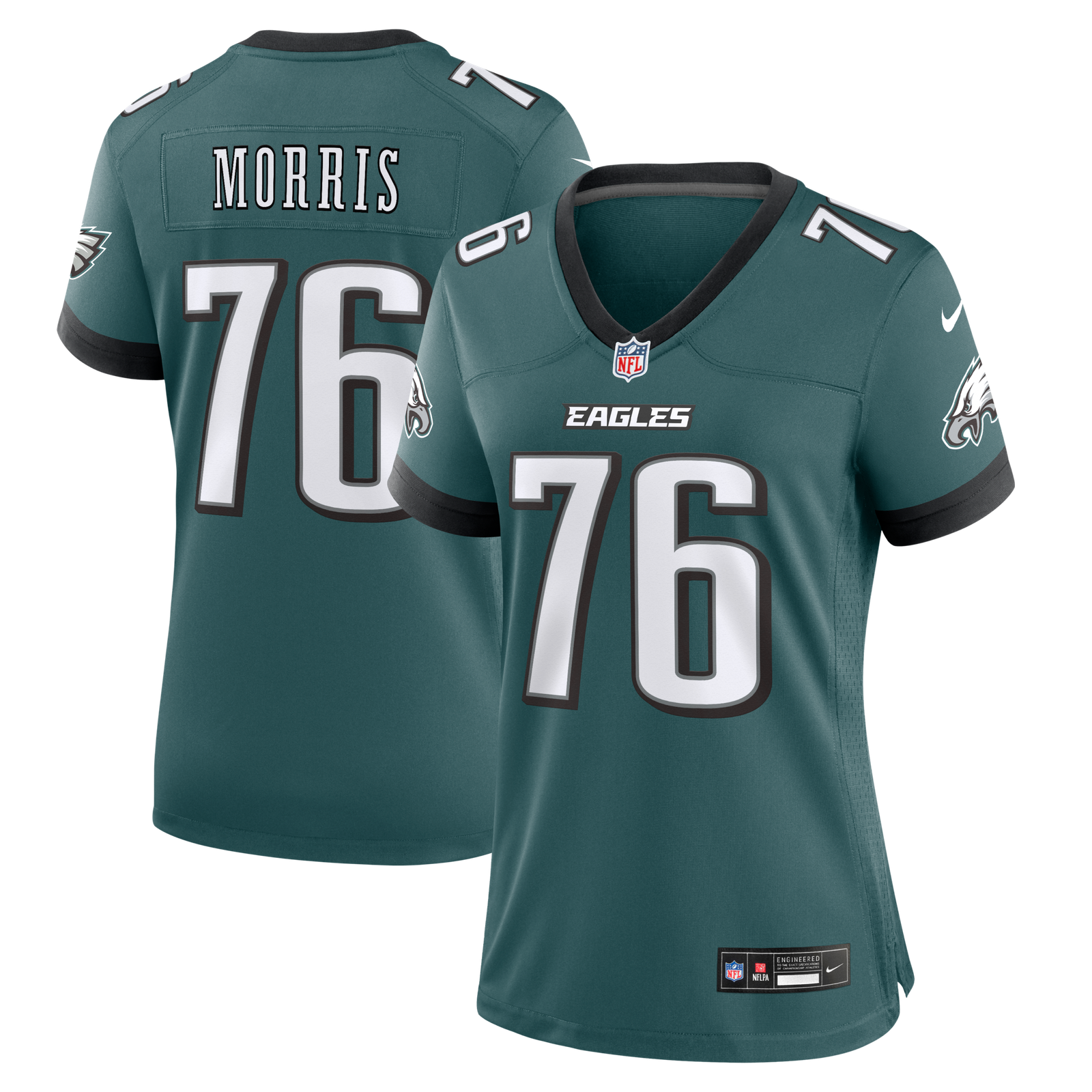 Women’s Nike Micah Morris Midnight Green Philadelphia Eagles Team Game Jersey