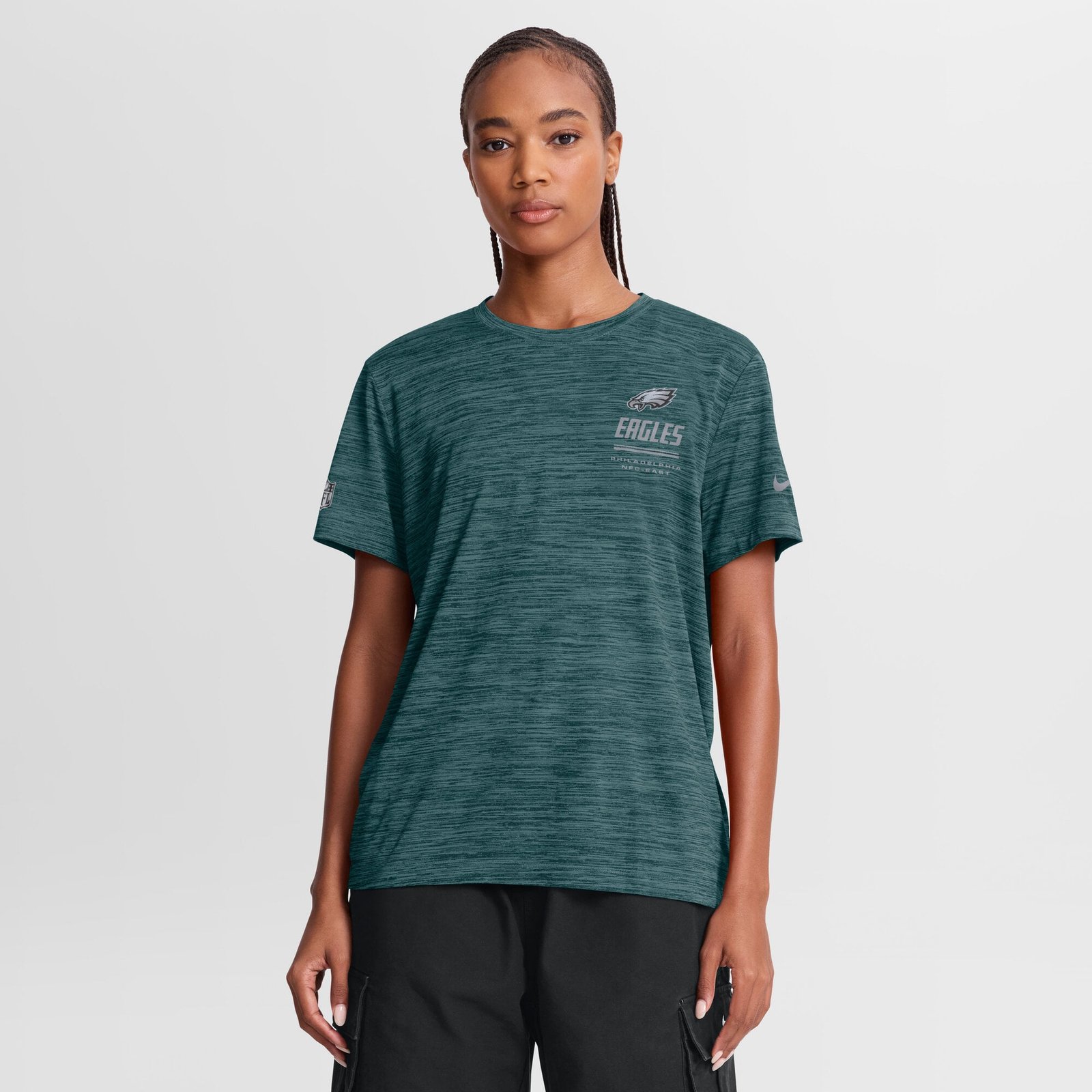 Women’s Nike Midnight Green Philadelphia Eagles Sideline Velocity Dri-FIT T-Shirt