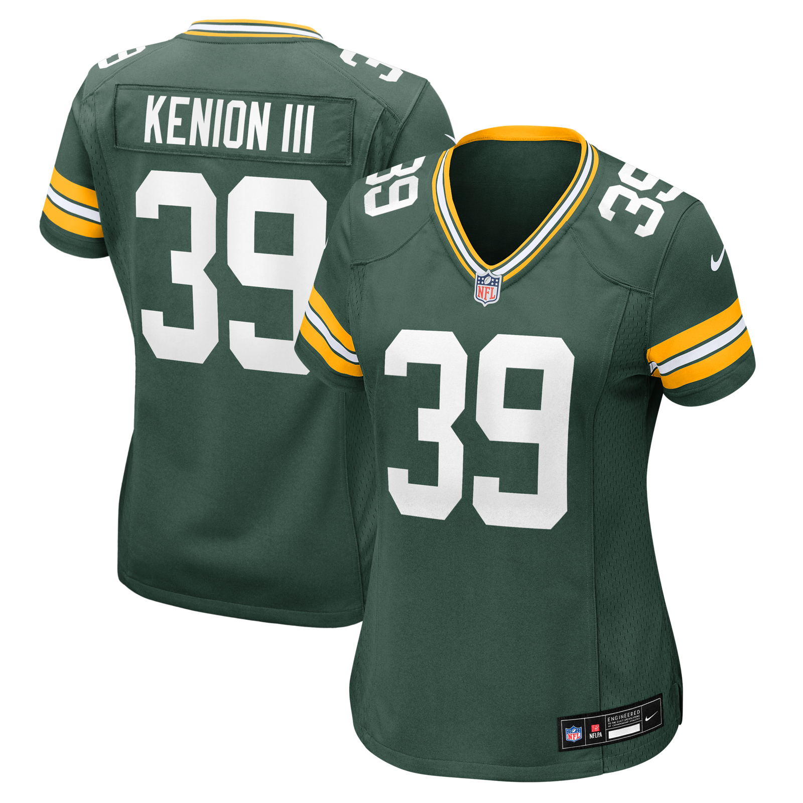 Women’s Nike Murvin Kenion III Green Green Bay Packers Team Game Jersey