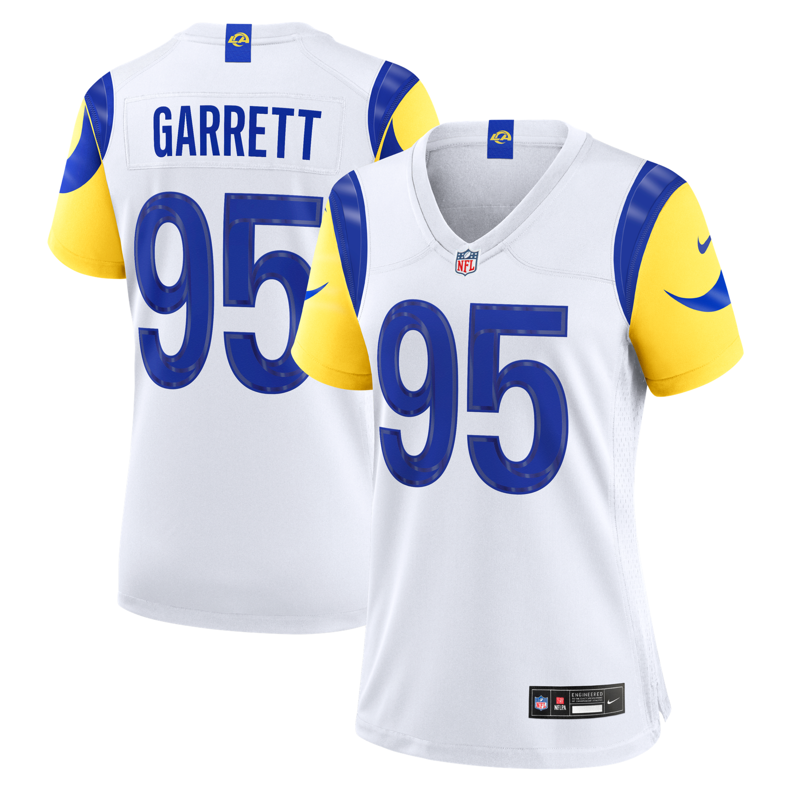 Women’s Nike Myles Garrett White Los Angeles Rams Game Jersey