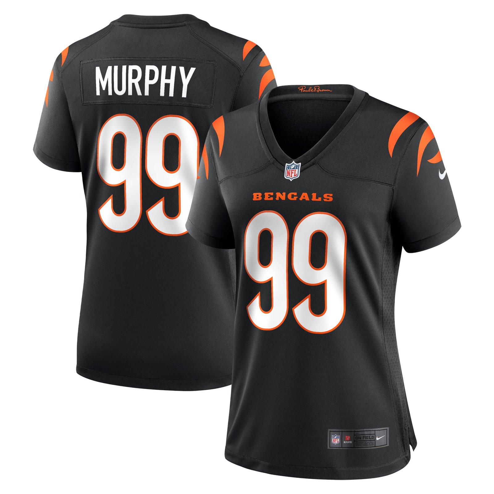 Women’s Nike Myles Murphy Black Cincinnati Bengals Team Game Jersey