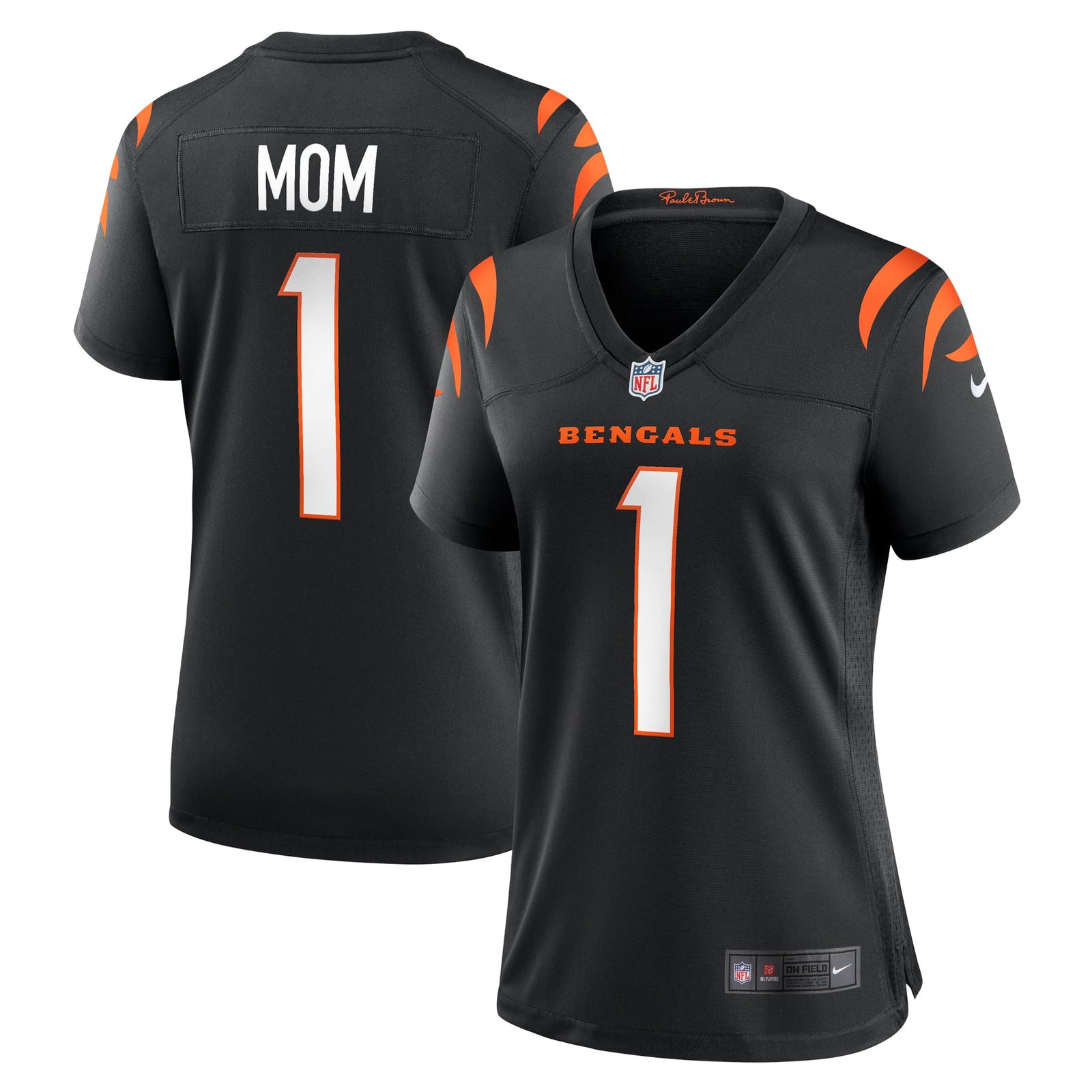 Women’s Nike Number 1 Mom Black Cincinnati Bengals Game Jersey