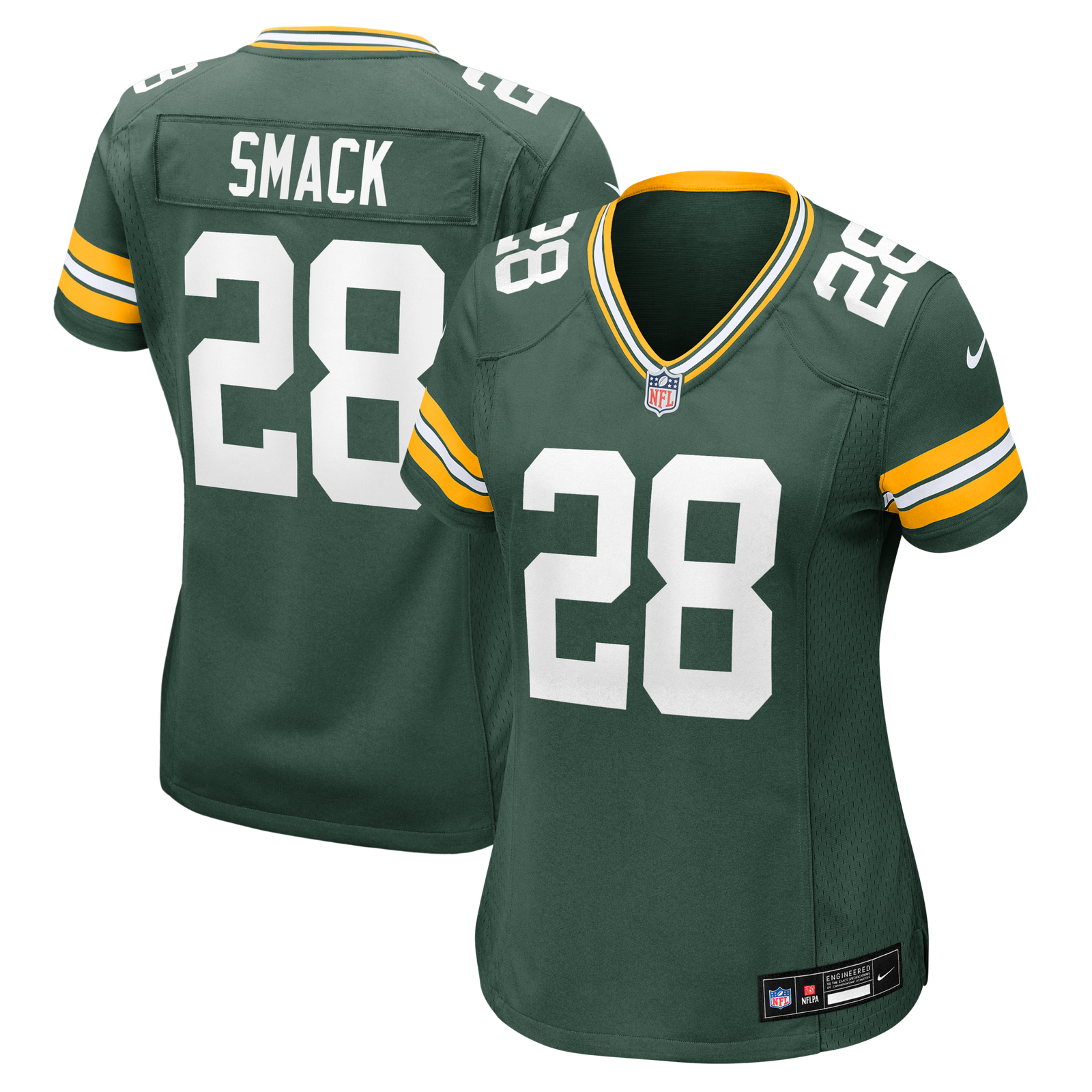 Women’s Nike Trey Smack Green Green Bay Packers Team Game Jersey
