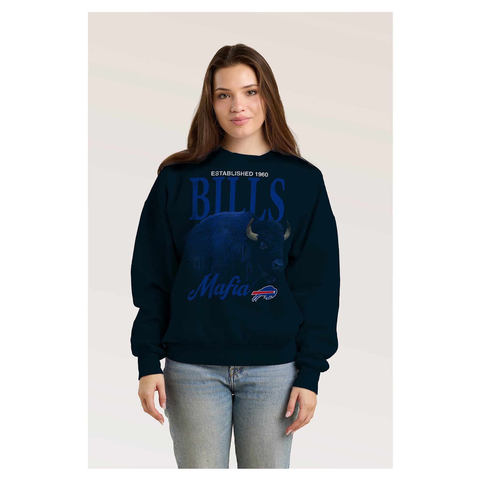 Women’s Spirit Jersey Navy Buffalo Bills Bills Mafia Fleece Sweatshirt