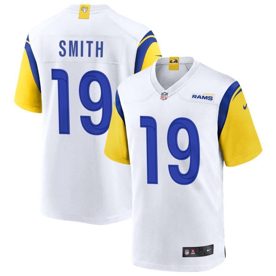 Xavier Smith Men’s Nike White Los Angeles Rams Alternate Custom Jersey