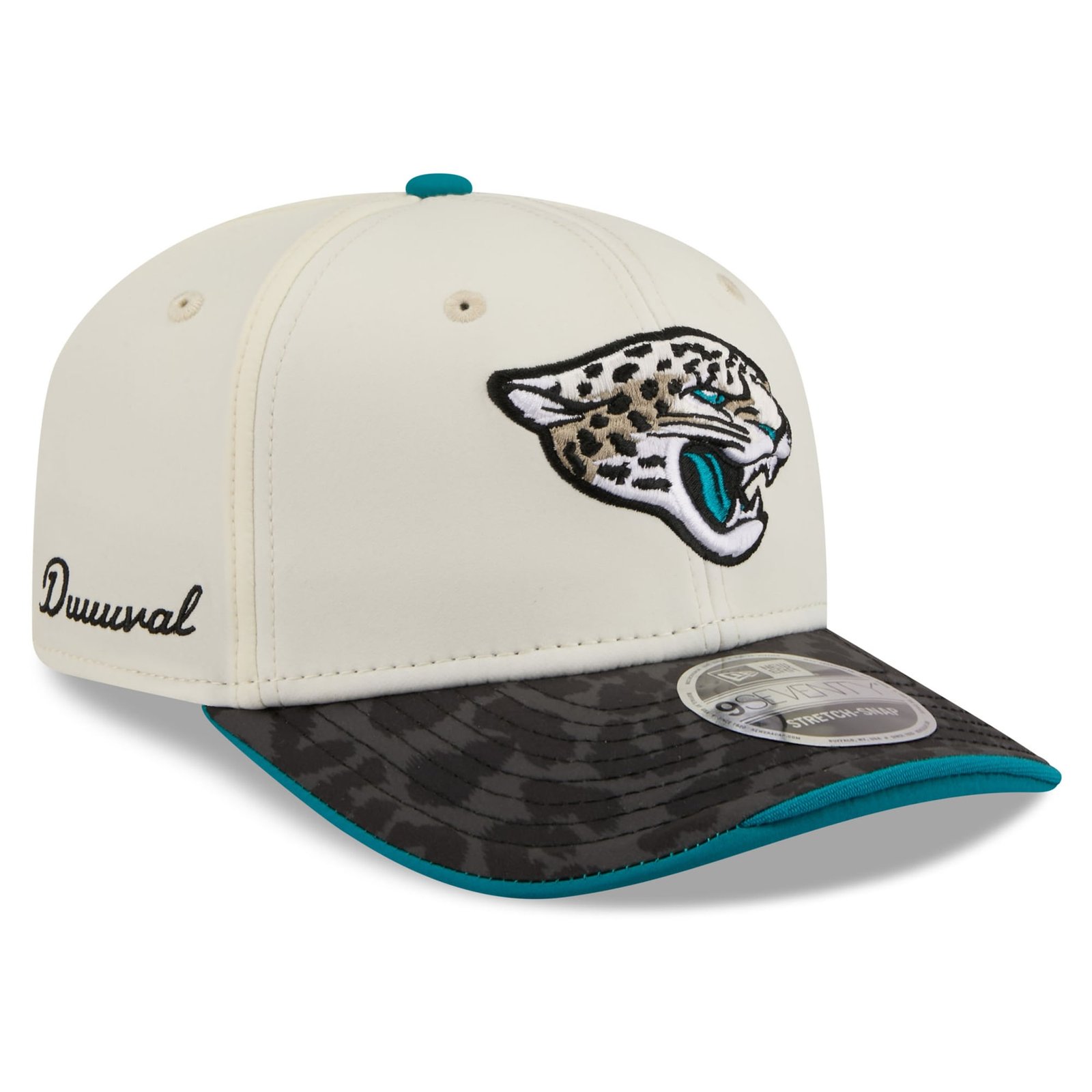 Youth New Era Natural Jacksonville Jaguars 2026 Rivalries Collection 9SEVENTY Adjustable Hat