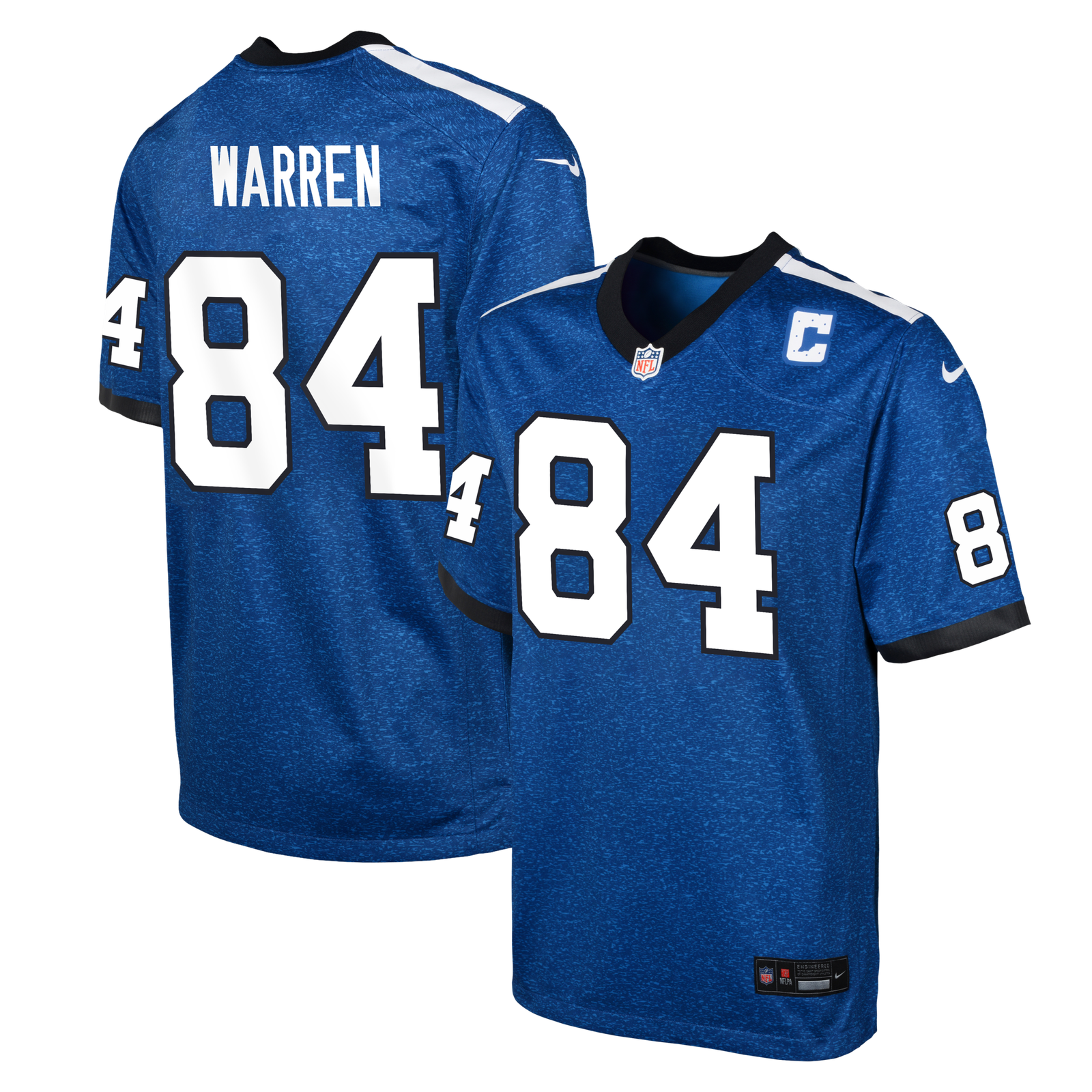 Youth Nike Tyler Warren Royal Indianapolis Colts Alternate 2 Game Jersey