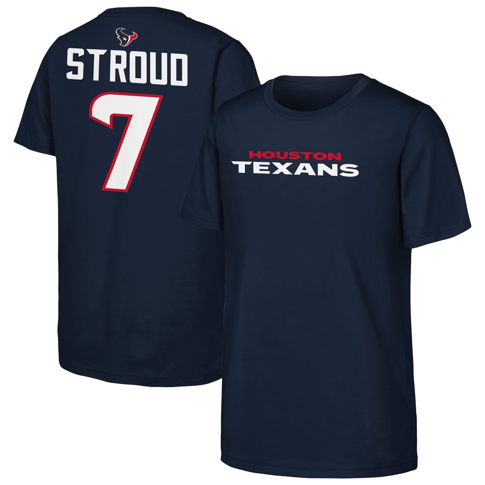 Youth Outerstuff C.J. Stroud Navy Houston Texans Name & Number T-Shirt