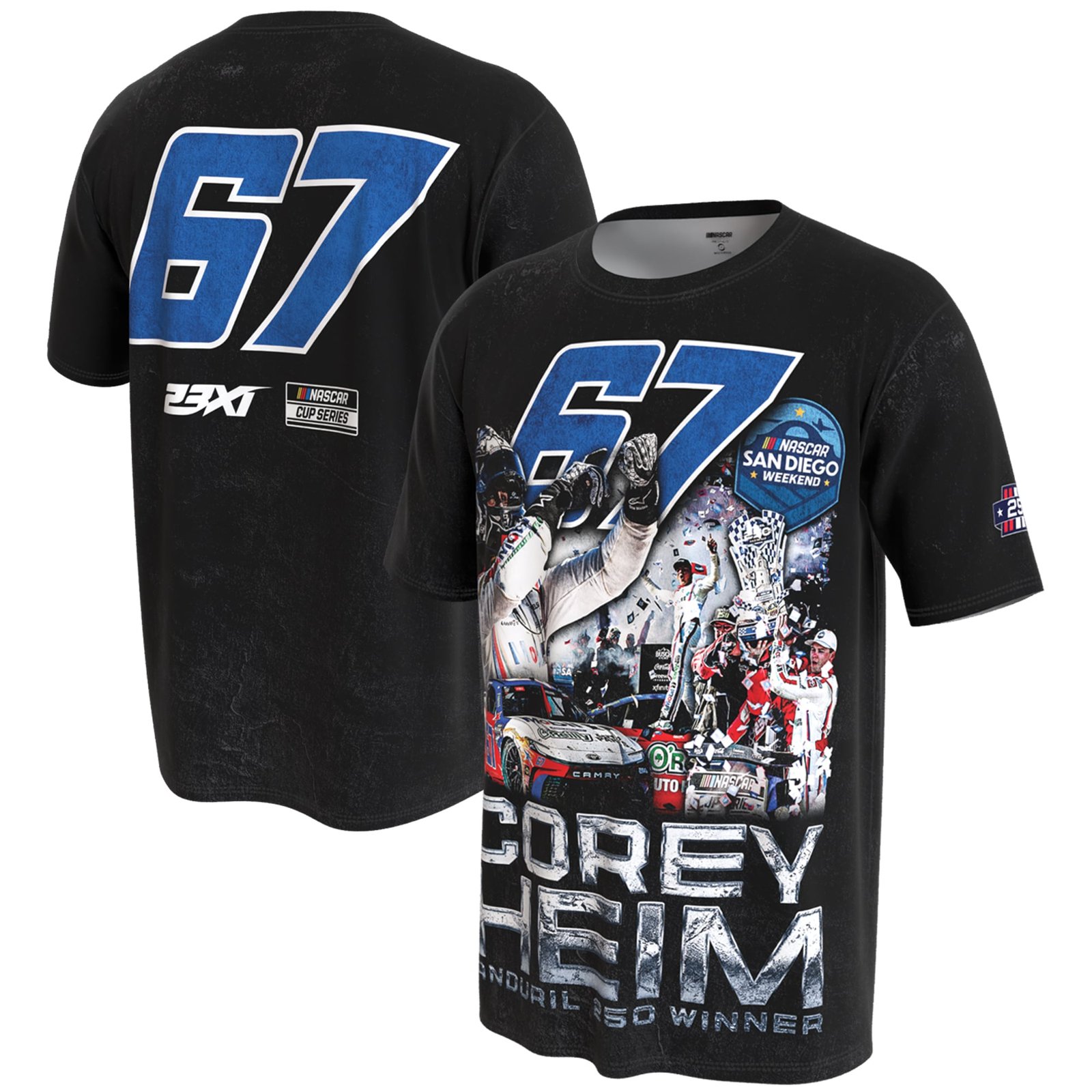 Youth ProSphere Black Corey Heim Anduril 250 Race Winner T-Shirt