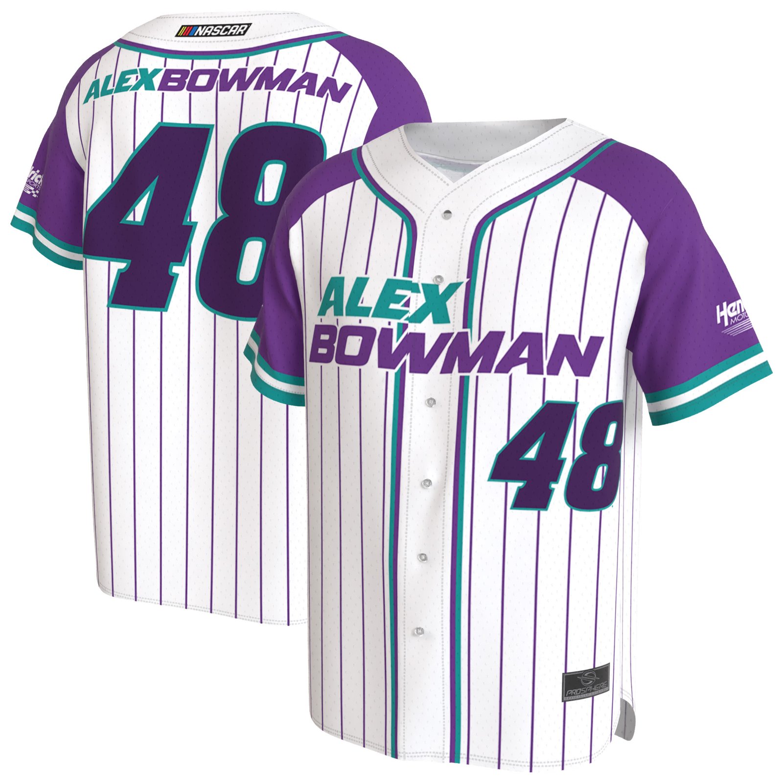 Youth ProSphere White Alex Bowman Baseball Fashion Jersey