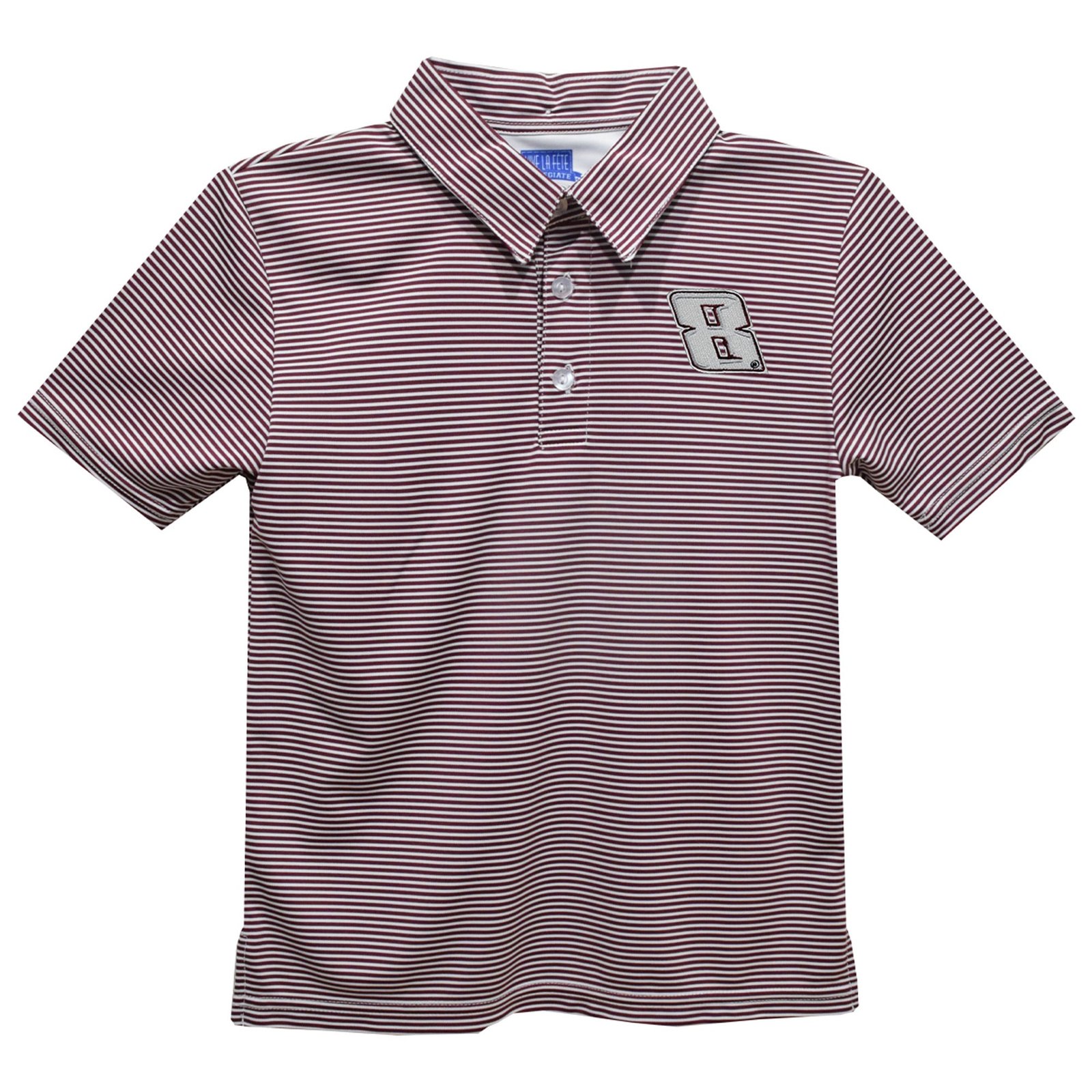 Youth Vive La Fete Maroon Kyle Busch Stripe Polo